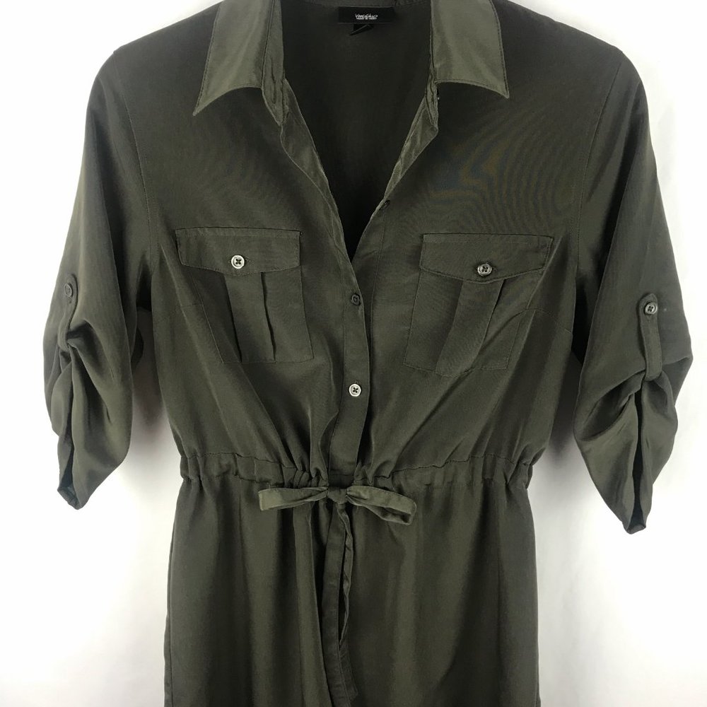 Mossimo Hunter Green Shirt Dress - Small